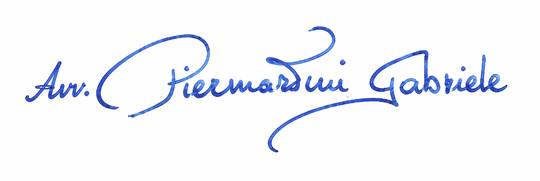 Firma autografa dell'Avv. Gabriele Piermartini